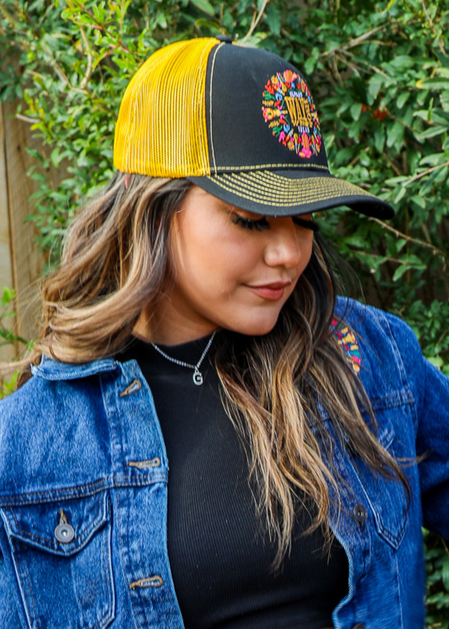 Embroidered WOW Vegas Gold Trucker Hat